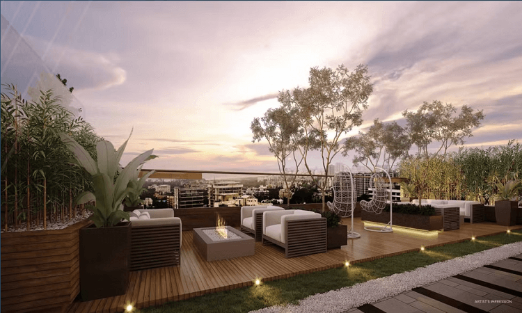 Landscaped Terrace