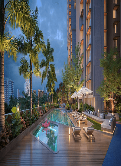 D.G.S. Sheetal Sky - Elevation - View 4 D.G.S. Sheetal Sky at Lokhandwala Complex - Luxury Residential Tower - View 4