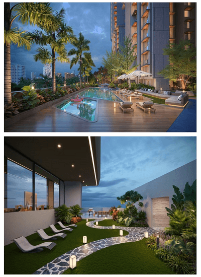 D.G.S. Sheetal Sky - Elevation - View 3 D.G.S. Sheetal Sky at Lokhandwala Complex - Luxury Residential Tower - View 3