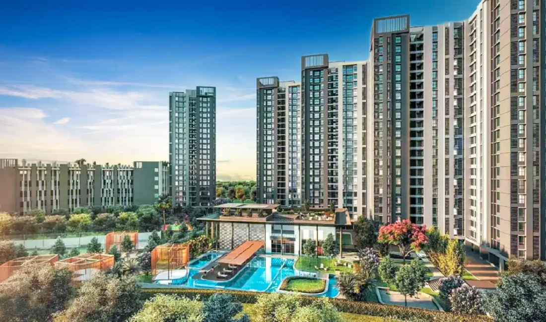 Godrej City - Exterior Facade & Architecture - View 2 Godrej City at Panvel, Navi Mumbai - Luxury Residential Architecture & Elevation - View 2