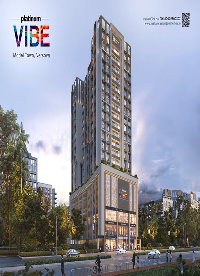 Platinum Vibe - Elevation - View 1 Platinum Vibe at Modeltown, Versova - Luxury Residential Tower - View 1